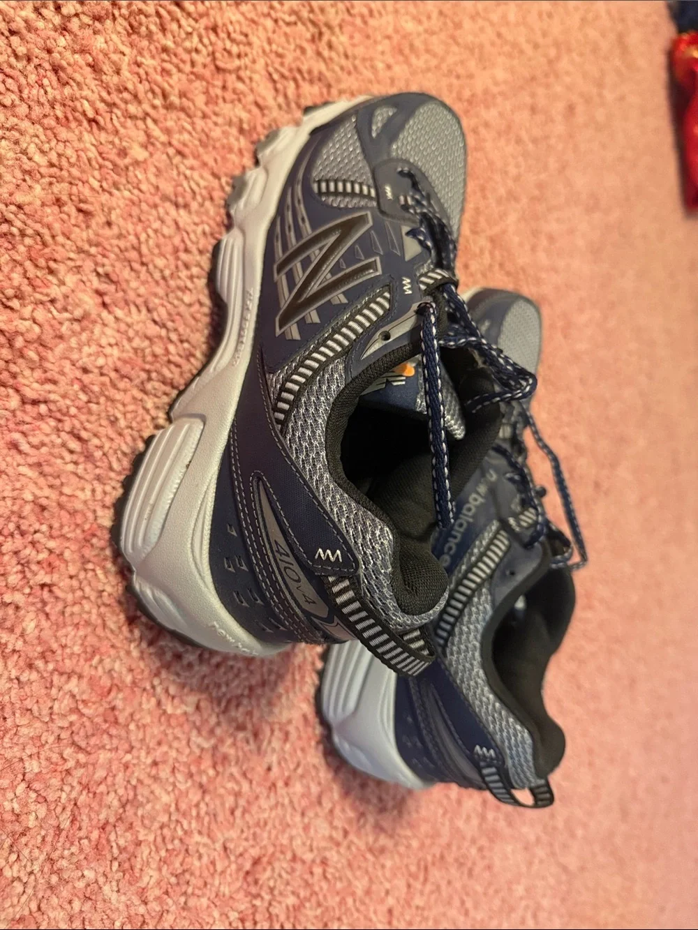 New Balance Men's Athletic Trail Shoes - Navy & Gray 7.5